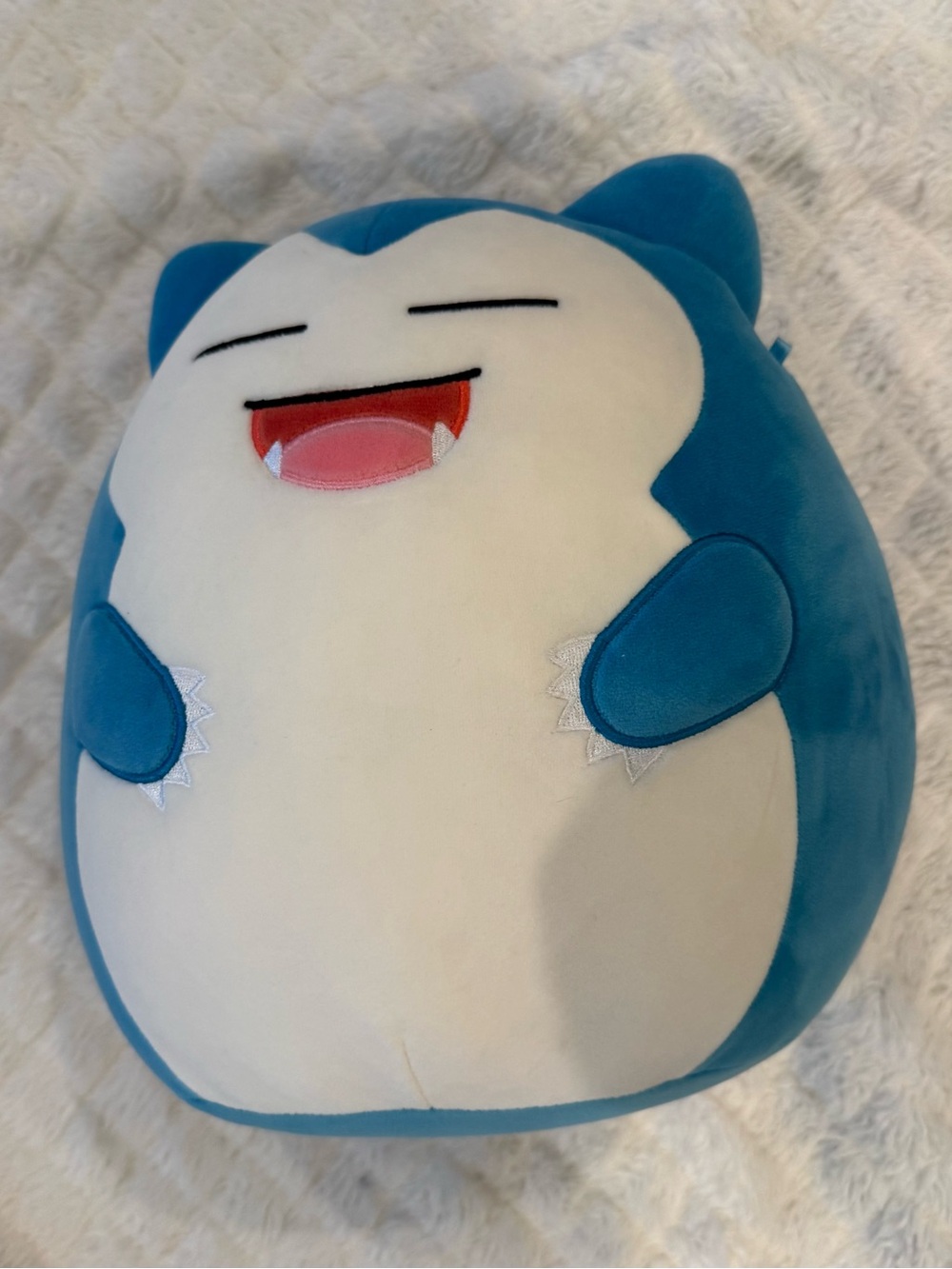 Cute Blue & White Snorlax Plush